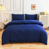 Solid Color Bedding Set Orange Grey Single Double Size Bed Linen Duvet Cover Pillowcase No Fillings Kids Adult Home Textile
