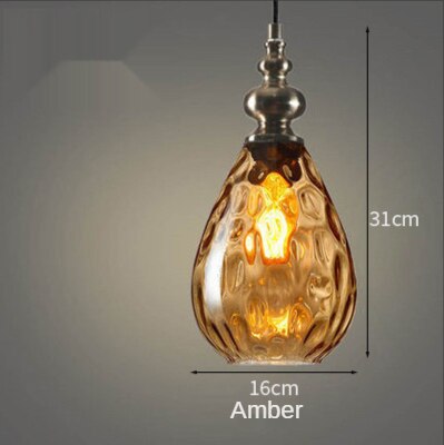 Modern LED Pendant Light Glass Drop Hanging Lamps Home Art Decor Light Fixtures Dining Room Kitchen Lights Restaurant Lighting