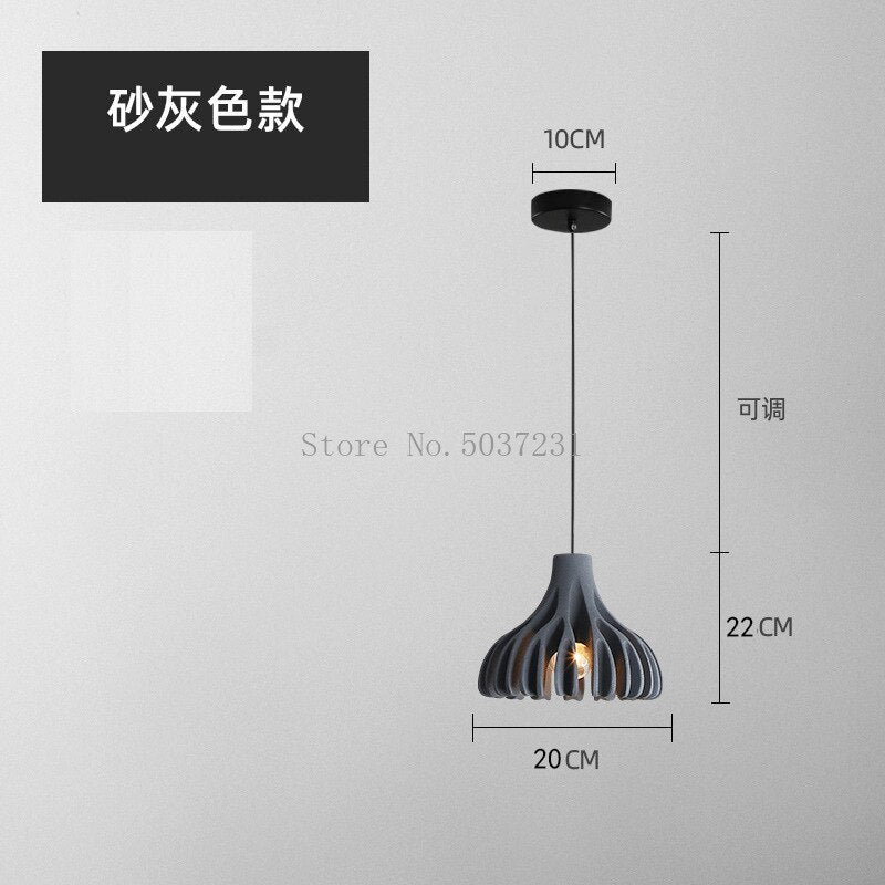 Qfdian home decor hot sale new Designer Macarone Resin Pendant Lights Bar Study Restaurant Hanging Lamp Modern LED Decor Home Nordic Luminaire Lustre Lighting