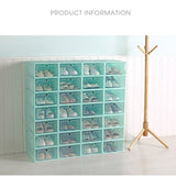 Qfdian 6 Pcs Transparent Plastic Shoe Storage Boxes Fantastic Clothes Storage Containers Box Japanese Flip Drawer Toy Organizer
