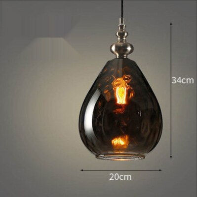 Modern LED Pendant Light Glass Drop Hanging Lamps Home Art Decor Light Fixtures Dining Room Kitchen Lights Restaurant Lighting