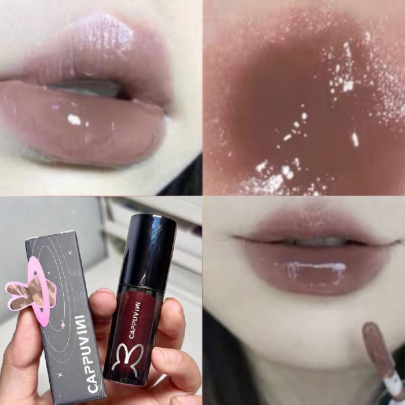 Black Tube Lip Gloss Mirror Water Lipgloss Moisturizing Liquid Lipstick Lasting Sexy Lip Tint Makeup Korean Cosmetics