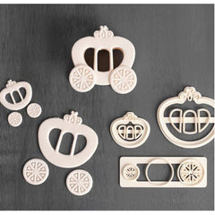 3Pcs 3D Princess And Carriage Fondant Cutter Plastic Cake/cookie/buscuit Cutter Sugarcraft Mold Fondant Cake Decorating Tools