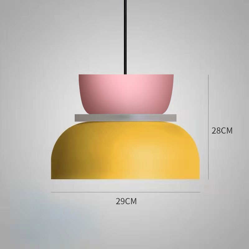 Qfdian home decor hot sale new New Modern Pendant Lamp Led Nordic Hanging Suspension Bedside Living Bedroom Study Bar Dining Room Lighting Macaron Decor Lights