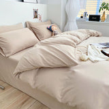 Nordic Plaid Bedding Set Black Grey Soft Bed Linen Single Full Queen Size Duvet Cover Flat Sheet Pillowcases Kit