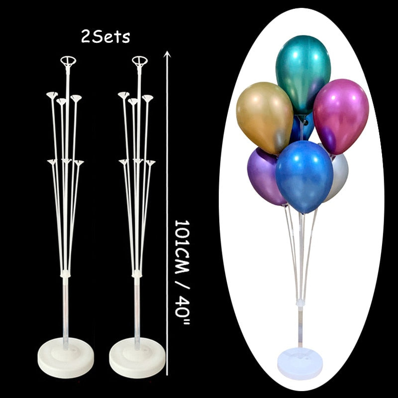 1/2Set Column Balloon Stand for Baby Shower Birthday Wedding Party Decoration Eid Baloon Arch Kit Pump Clip Ballons Accessories