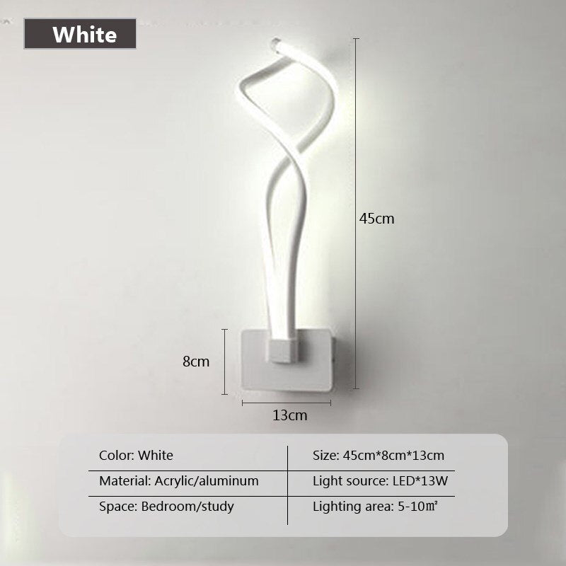 Modern Minimalist LED Wall Lamp Home Indoor Decor wall Sconce For Living Room Bedroom Bedside Lustres Backgroud Light Decoration