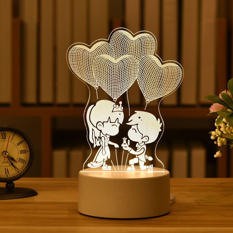 Note Board Creative USB Led Night Light Message Board Nightlights Gift for Kids Girlfriend Tree Christmas Decoration Night Lamp