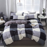 3/4pcs Cartoon Bedding Set Feather Duvet Cover Set Quilt Cover Bed Sheet Pillowcases Kit for Single Twin Double Queen King Bed