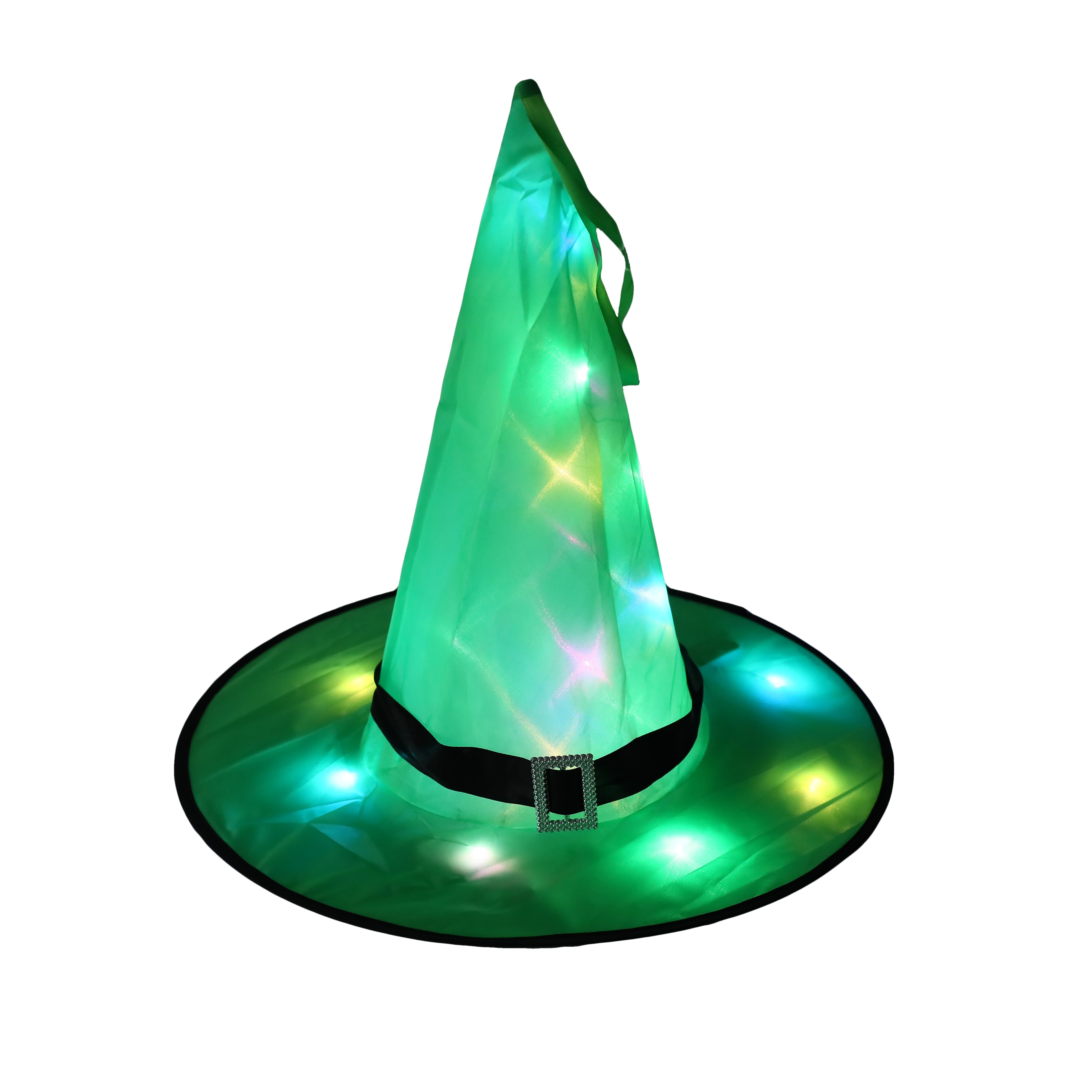 Qfdian halloween decorations halloween costumes Lighted Witch Hats Halloween Decorations Can Be Hung Tree Hanging Ornament Halloween Costume Cosplay Wicked Witch Supplies