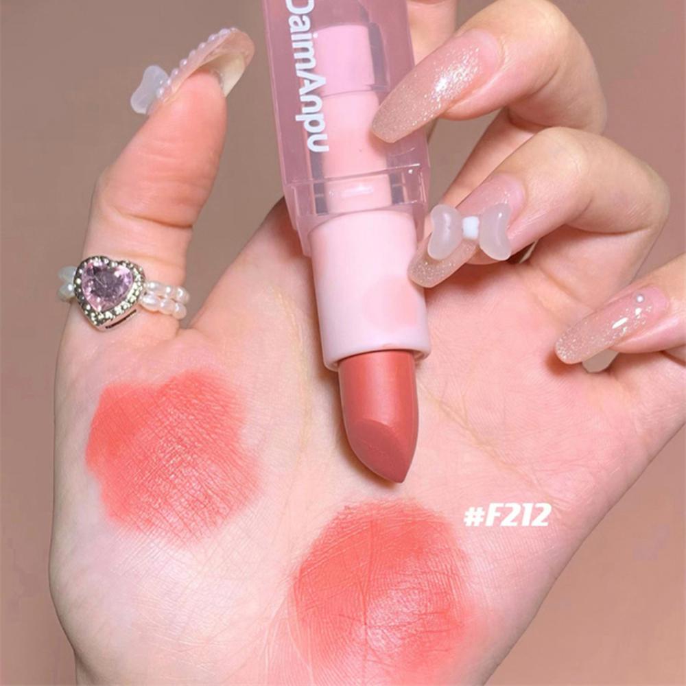 Pink Bear Lipstick Matte Velvet Lip Gloss Sexy Red Lip Tint Makeup Waterproof Lipgloss Long Lasting Lip Stick Korean Cosmetics