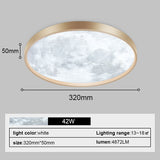 Chandelier Moon 48W Dimmable  Led Ceiling Lamp Moon for Bedroom Dining Room Ceiling Lights Home Indoor Lighting Decor Lamp