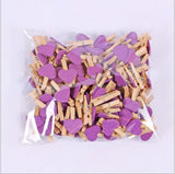 Qfdian halloween decorations christmas decorations 10pcs Christmas Wooden Clips New Year Party Decoration Photo Wall Clip DIY Christmas Ornaments Decorations for Home Xmas Tree