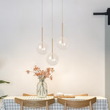 Qfdian home decor hot sale new Modern glass ball  Pendant Light Living room/Bedroom/Minimalist/Restaurant  Nordic Clothing Decoration  Hanging Lamps