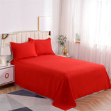 1pc Cotton Flat Sheet 19Solid Color Luxury Bed Sheets Soft Comfortable Bedsheet Single Queen King Size Bed Linens High Quality