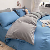 Nordic Plaid Bedding Set Black Grey Soft Bed Linen Single Full Queen Size Duvet Cover Flat Sheet Pillowcases Kit