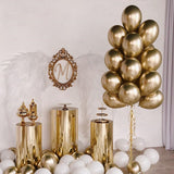 12pcs 5/10/12inch Metal Pearl Latex Balloons Chrome Glossy Metallic Colors Balloon Globos Gold Birthday Party Event Decoration