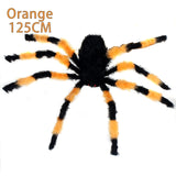 Qfdian halloween decorations halloween costumes halloween giftGiant Spider Huge Spider Web Halloween Decoration Props Haunted Indoor Outdoor Spooky Plush Large Araneid Prank Trick Supplies