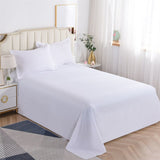 1pc Cotton Flat Sheet 19Solid Color Luxury Bed Sheets Soft Comfortable Bedsheet Single Queen King Size Bed Linens High Quality