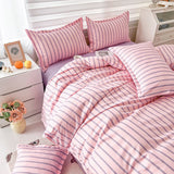 Floral Duvet Cover Set with Flat Sheet Pillowcases 2023 New Twin Full Queen Size Bed Linen Soft Boys Girls Bedding Kit
