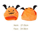 Qfdian Pet Outfits Halloween Festival Pumpkin Hat for Cat Scary Devil Pet Costume Dog Caps Christmas Cosplay Hat Warm Winter Puppy Neck Accessories