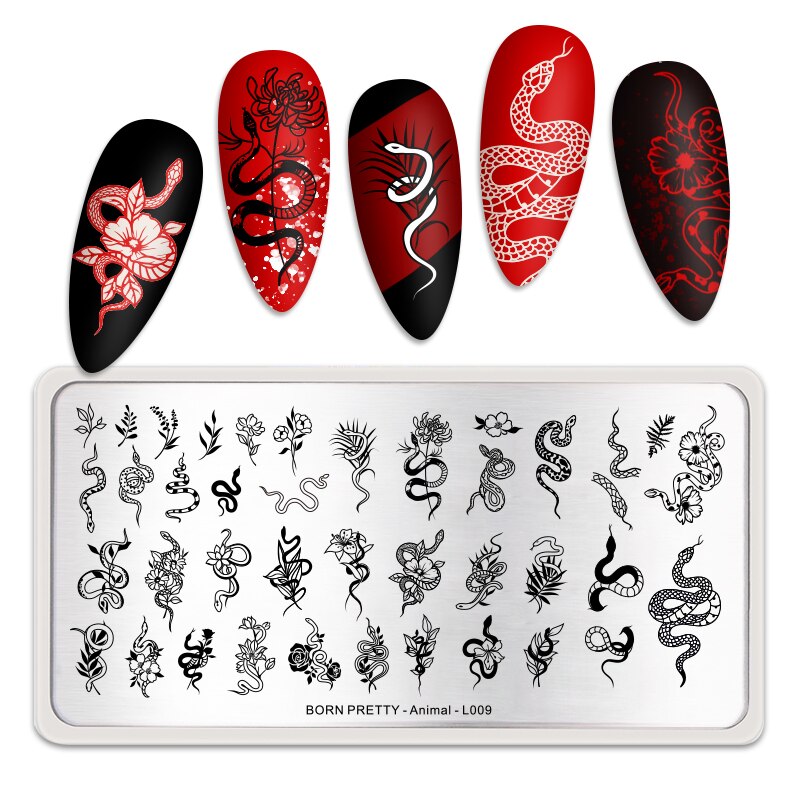 Qfdian Valentine Day Nail Stamping Plates Heart Love Animal Artist Stamping Template Nail Design Stencil Tools Manicure