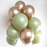 12pcs 5/10/12inch Metal Pearl Latex Balloons Chrome Glossy Metallic Colors Balloon Globos Gold Birthday Party Event Decoration