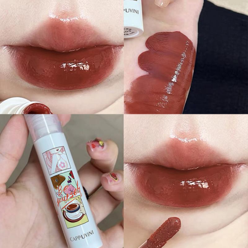 Mirror Lip Gloss Water Glass Lipgloss Moisturizing Liquid Lipstick Sexy Red Lip Tint Lip Glaze Makeup Korean Cosmetics