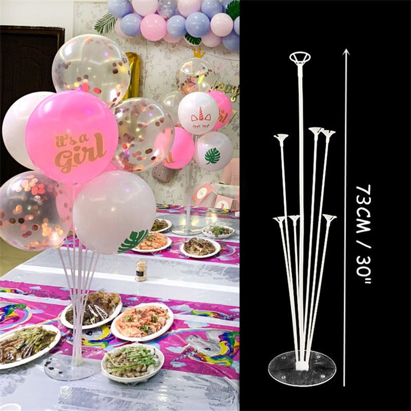 1/2Set Column Balloon Stand for Baby Shower Birthday Wedding Party Decoration Eid Baloon Arch Kit Pump Clip Ballons Accessories