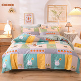 Qfdian Cotton Four-Piece Set Three-Piece 100% Cotton Set Six-Piece School Student Staff Dormitory Bunk Bed Thickened Bedding