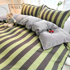 Ins Pastoral style Yellow Small Flowers Bedding Set Twin Queen Size Duvet Cover Flat Sheet Pillowcase Princess Girl Bed Linen