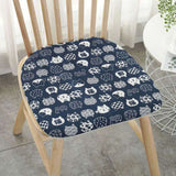 Nordic Print Sponge Dining Chair Cushion Cotton Hemp Non-Slip Dining Decor Chair Cushions Comfor Office Living Stool Cushion