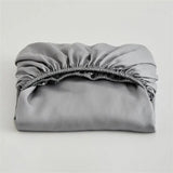 Washed Cotton Mattress Covers with Elastic Band Solid Color 1pc Fitted Sheet Soft Comfort Mattress Protector Queen King Size Bed