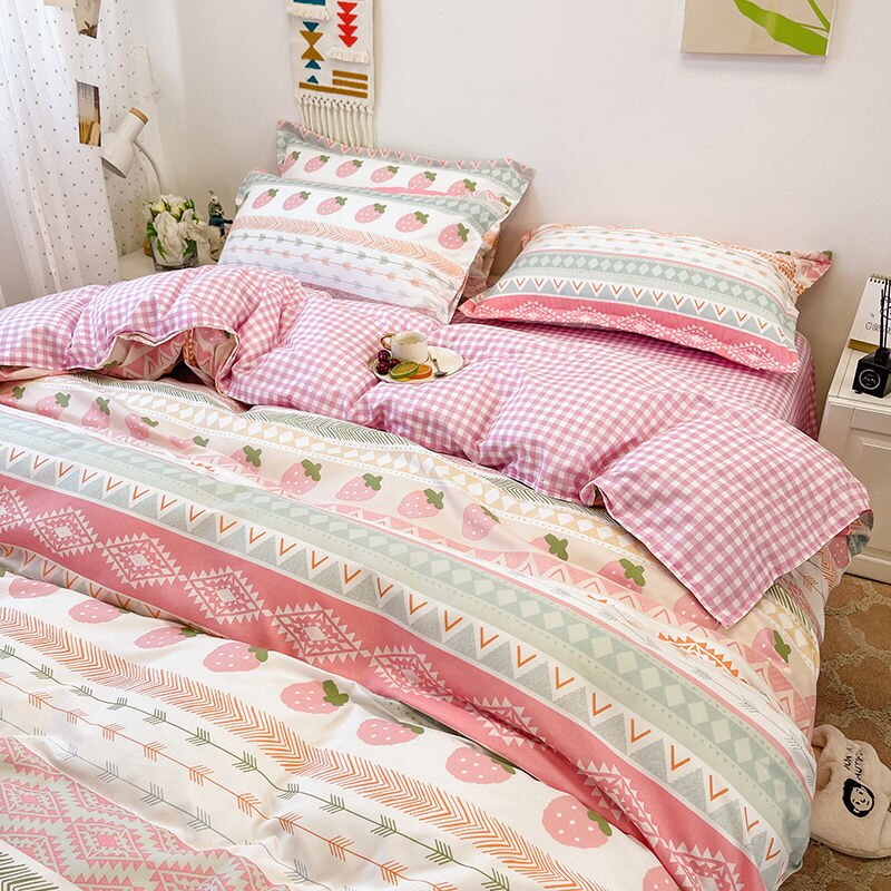 Cute Panda Bedding Set for Boys Girls Single Queen Size Bed Linen Duvet Cover Pillowcase No Fillings Kids Adult Home Textile