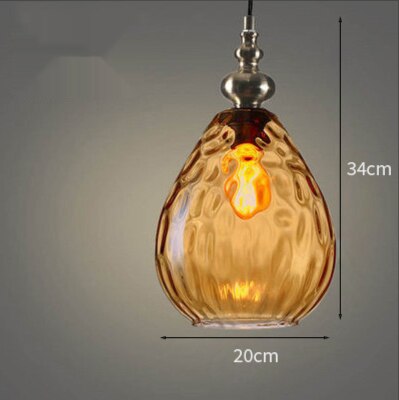 Modern LED Pendant Light Glass Drop Hanging Lamps Home Art Decor Light Fixtures Dining Room Kitchen Lights Restaurant Lighting