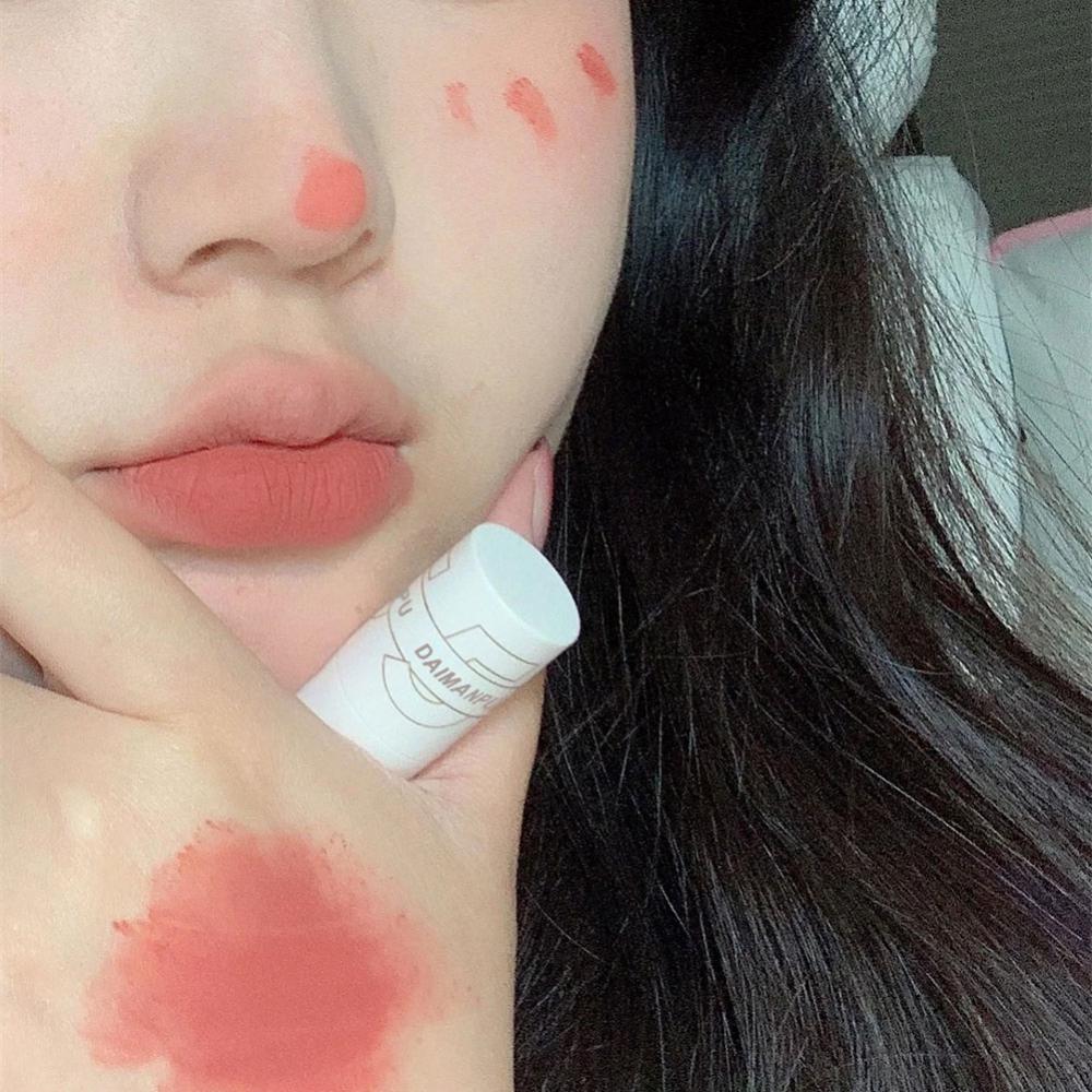 Pink Bear Lipstick Matte Velvet Lip Gloss Sexy Red Lip Tint Makeup Waterproof Lipgloss Long Lasting Lip Stick Korean Cosmetics