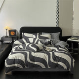 Minimalist Nordic Style Four-piece Bedding 100% All-quilted Dormitory Three-piece Set