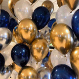 12pcs 5/10/12inch Metal Pearl Latex Balloons Chrome Glossy Metallic Colors Balloon Globos Gold Birthday Party Event Decoration