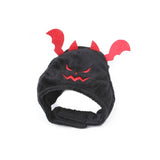 Qfdian Pet Outfits Halloween Festival Pumpkin Hat for Cat Scary Devil Pet Costume Dog Caps Christmas Cosplay Hat Warm Winter Puppy Neck Accessories