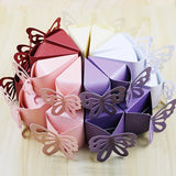Qfdian Party gifts Party decoration hot sale new 10 Pcs/lot Butterfly Party Wedding Candy Box Wedding Carriage European Cake Box Creative Birthday Baby Shower Favors Gift Bag