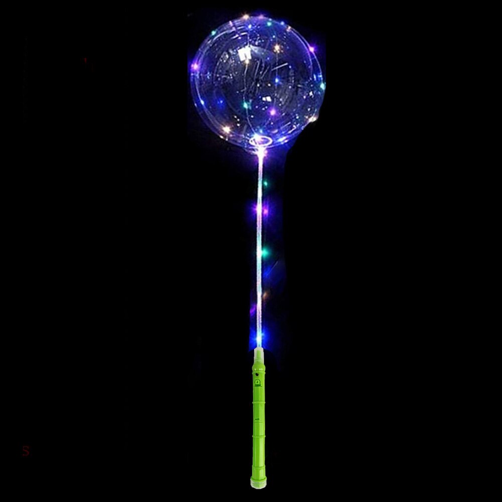 20 Inches Glow Clear Bubble Balloon LED Light Up BoBo Balloons for Baby Shower Christmas Birthday Party Wedding Decoration