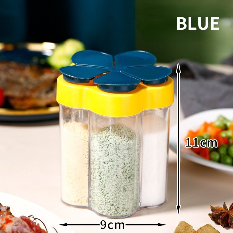 Seasoning Jar Plastic Container Seasoning Bottle Spice Organizer Outdoor Camping Seasoning Container Kitchen Gadget Sets