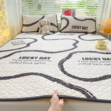 Natural Latex Thick Cooling Mat for Summer Cool Feeling Rayon Matress Pad Soft Air-Permeable Cold Summer Mat for Bed Sheet Set