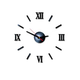 Mini Home Wall Clock 3D DIY Acrylic Mirror Stickers For Home Decoration Living Room Quartz Needle Self Adhesive Hanging Watch