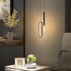 Modern Lustre Minimalist LED Chandelier Pendant Lights Nordic Bedroom Bedside Long Line Light suspensions luminaire Home Decor