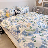 Green Sweetheart Bedding Set Carrot Soft Full Queen Size Boys Girls Duvet Cover No Filler Flat Sheet Pillowcases Home Textile