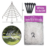 Qfdian halloween decorations halloween costumes halloween giftGiant Spider Huge Spider Web Halloween Decoration Props Haunted Indoor Outdoor Spooky Plush Large Araneid Prank Trick Supplies