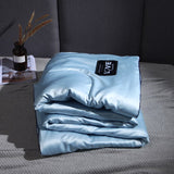 Luxury Stain Summer Comforter Bedding Sets Mint Fiber Filling Light and Airy Double Blanket for Summer Air Conditioner Quilt