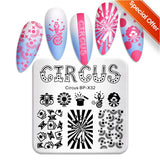 Qfdian Valentine Day Nail Stamping Plates Heart Love Animal Artist Stamping Template Nail Design Stencil Tools Manicure