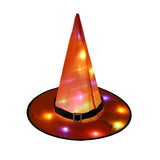 Qfdian halloween decorations halloween costumes Lighted Witch Hats Halloween Decorations Can Be Hung Tree Hanging Ornament Halloween Costume Cosplay Wicked Witch Supplies